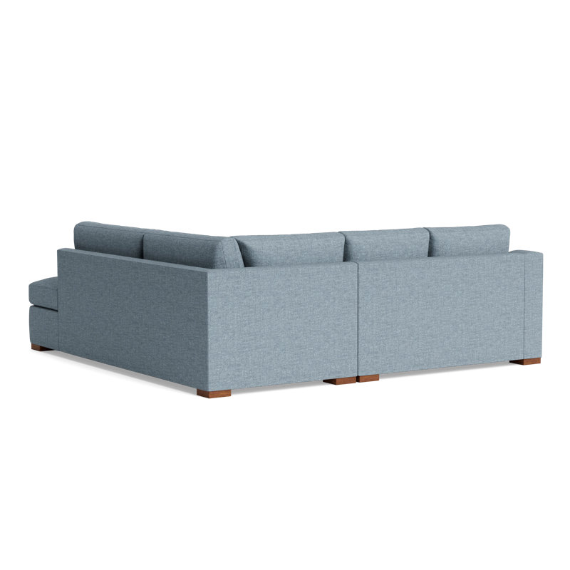 Lucca Sectional, Plush Woven - Tan, Right Hand Facing