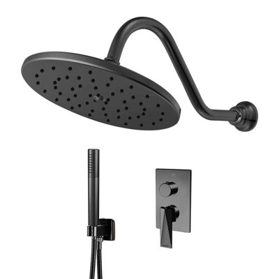 Ensemble de mélangeur de douche à 2 voies Bravat avec installation dissimulée pour les intérieurs de salle de bain modernes