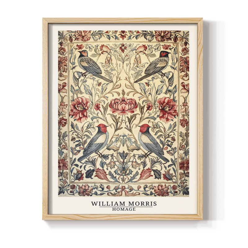 Imprimé encadré en bois massif de la série CCL XXIV de la série WG, Naturel, H 11 po x l 9 po