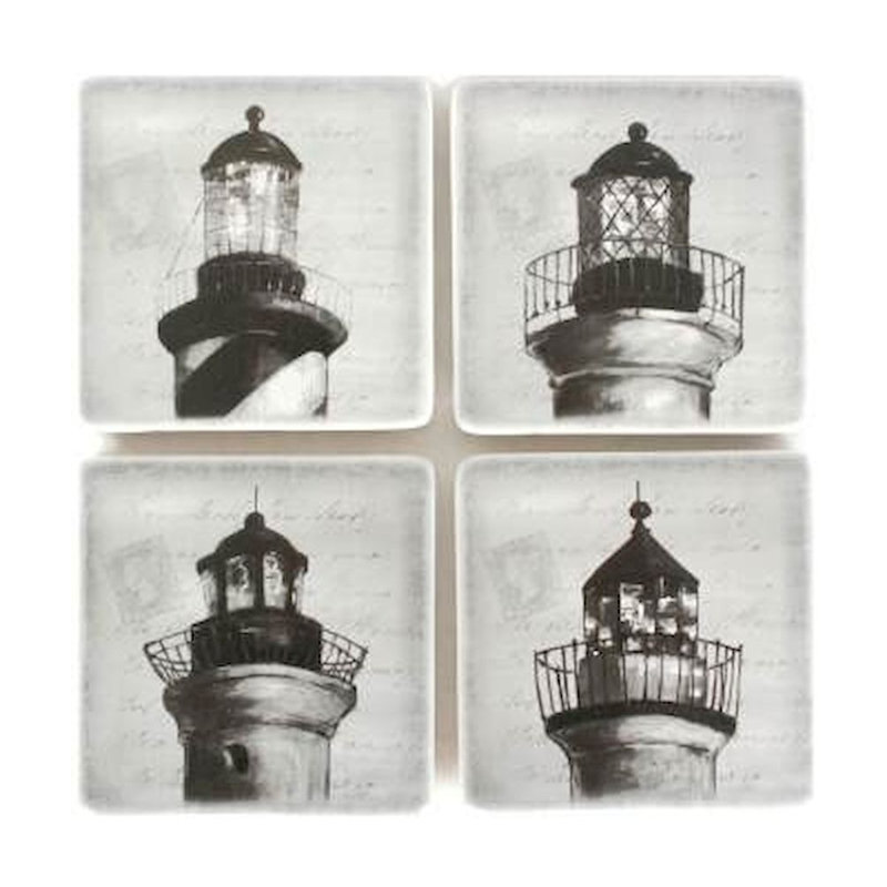 Ensemble sous-verre 4 pièces phare Mcginnis