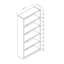 Bookcase Display, Modern Bookstand With Five Shelves-2075823911-2075823909