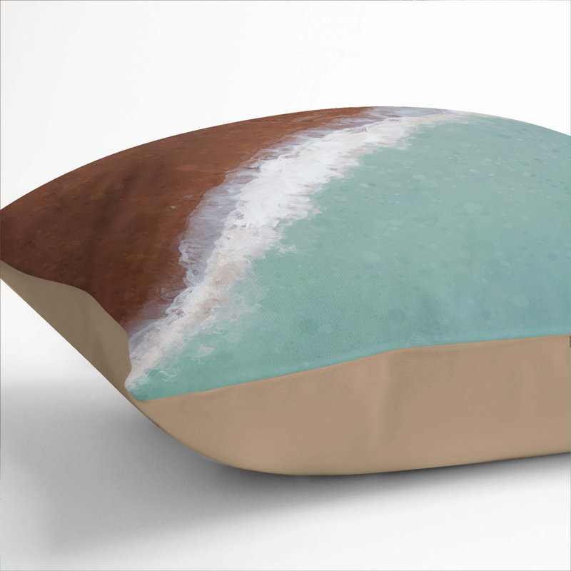 Abstract Square Cushion, 55cm H x 55cm W x 20cm D, Stone