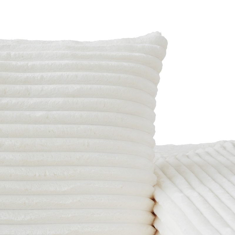 Canapé d'angle modulaire moderne 6 places Sophy Aruba en tissu peluche nuage, aucun assemblage requis, Beige Corduroy