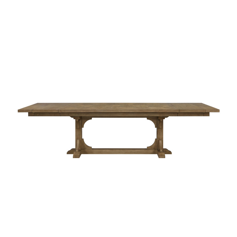 Table à tréteaux - amande, H 30,03 po x L 144,03 po x l 44,03 po, Amande
