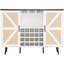 Wine Storage With Glass Rack & Removable Shelves Freestanding Cooler Rustic Style Space