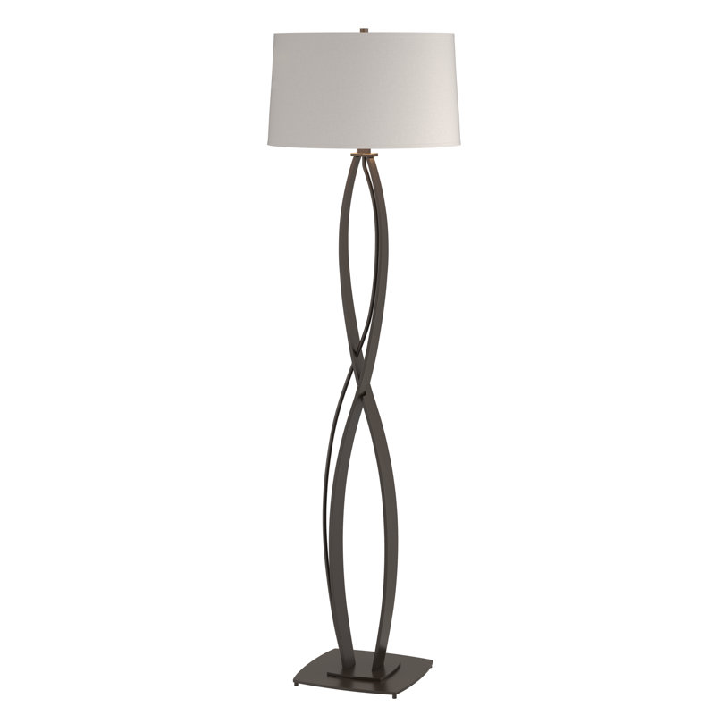 Almost Infinity Floor Lamp, Flax, Oil Rubbed Bronze