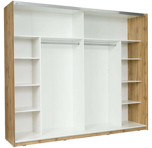 Laminate Wardrobe, 218 cm H x 250 cm W x 42 cm D