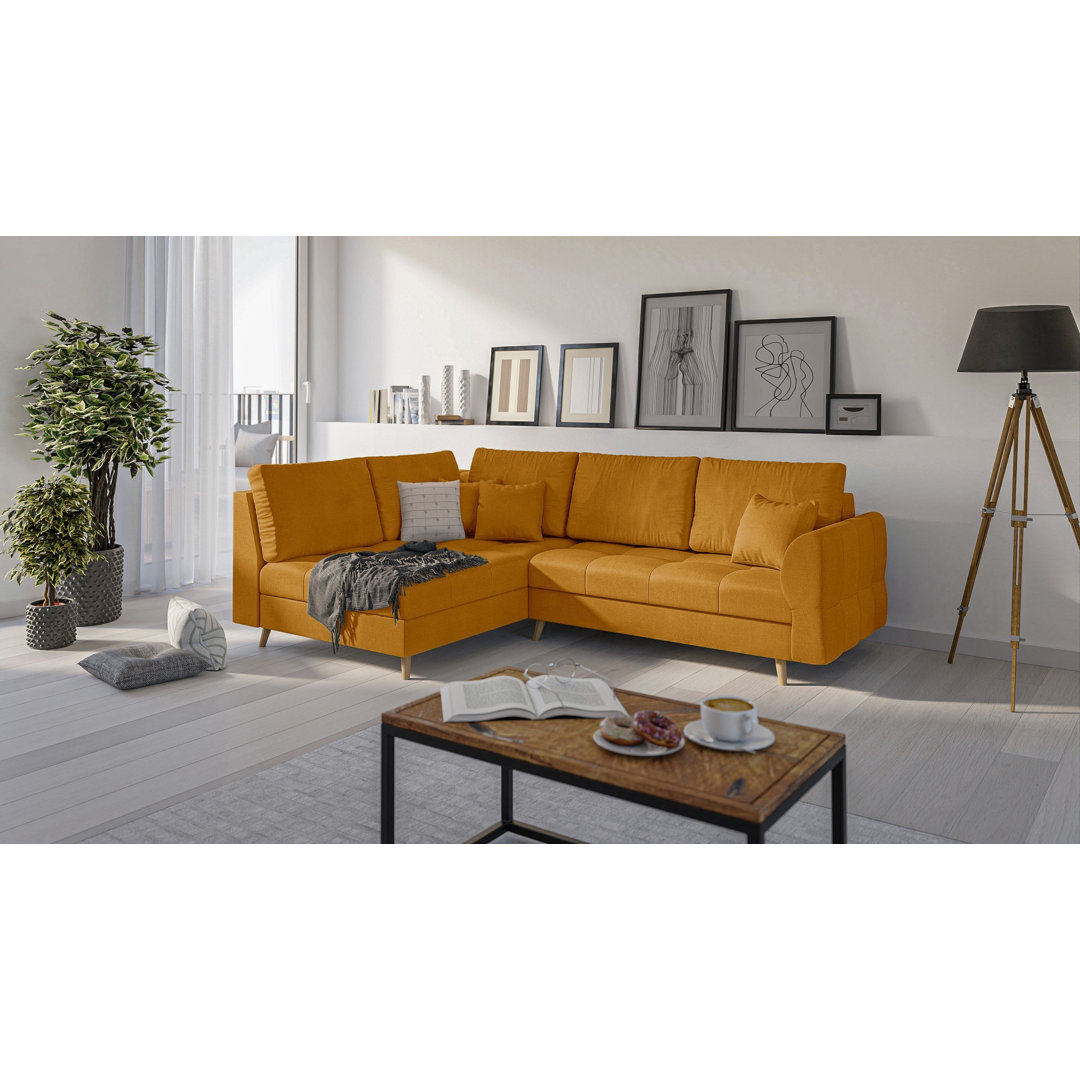 Ecksofa mit Holzfüßen Im Skandinavischen Stil Knutsford