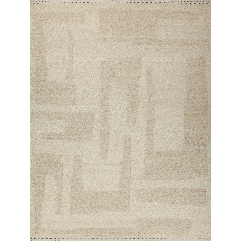 Sunstone flatweave Wool Ivory/Cream Area Rug, 14'X18'