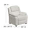 Deluxe Padded Contemporary Kids Recliner with Storage Arms-575610460