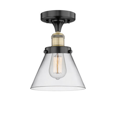 Cone 1 Light Semi-Flush Mount