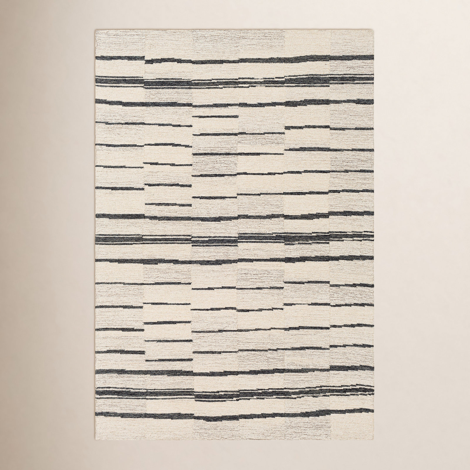 Rune Hand-Tufted Striped Rug, Rectangle 8'10" x 12'