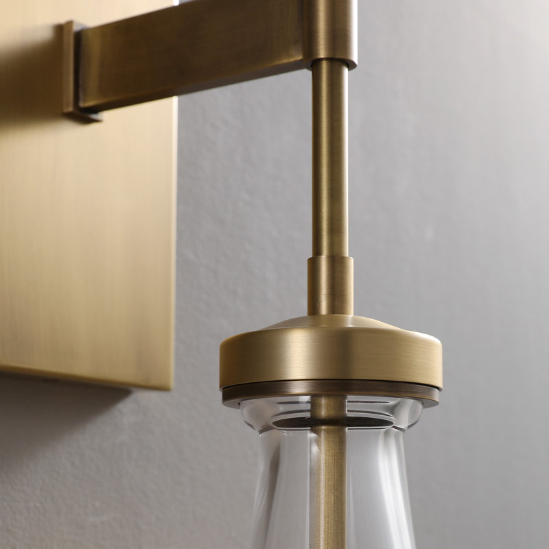 Applique murale Kymani Raindrop, Tringle bronze