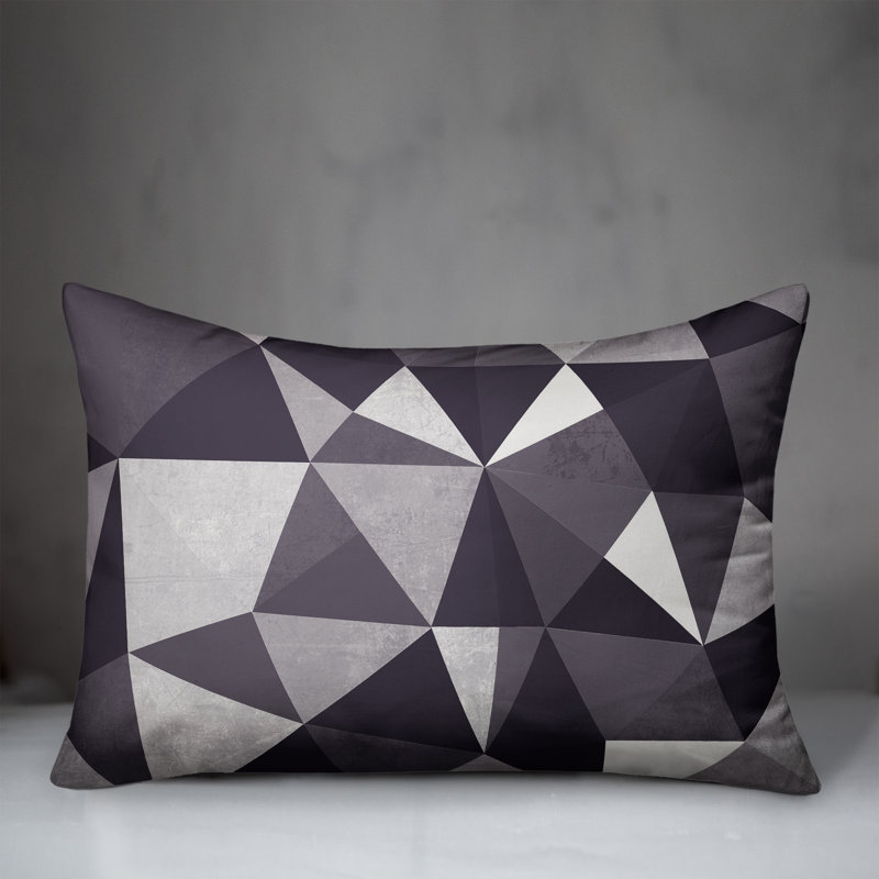  Coussin intérieur / extérieur géométrique, Bleu marine, Géométrique 2