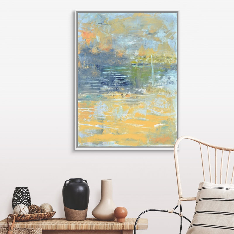 "Chesapeake Bay" par Mila Apperlo, reproduction d’art sur toile, 42" H x 32" W x 1.75" D, Toile blanche encadrée