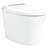 Modern Ceramic Toilet With Adjustable Temp Heated Seat & Water Conservation Elongated Smart Foot Infrared Sensor Strong Flushing Ability
