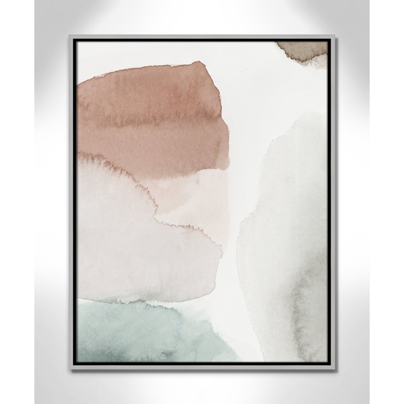 Weslyn Hopeful II - Floater Frame Painting on Canvas, 29.5" H x 23.5" W x 2" D, Silver Framed