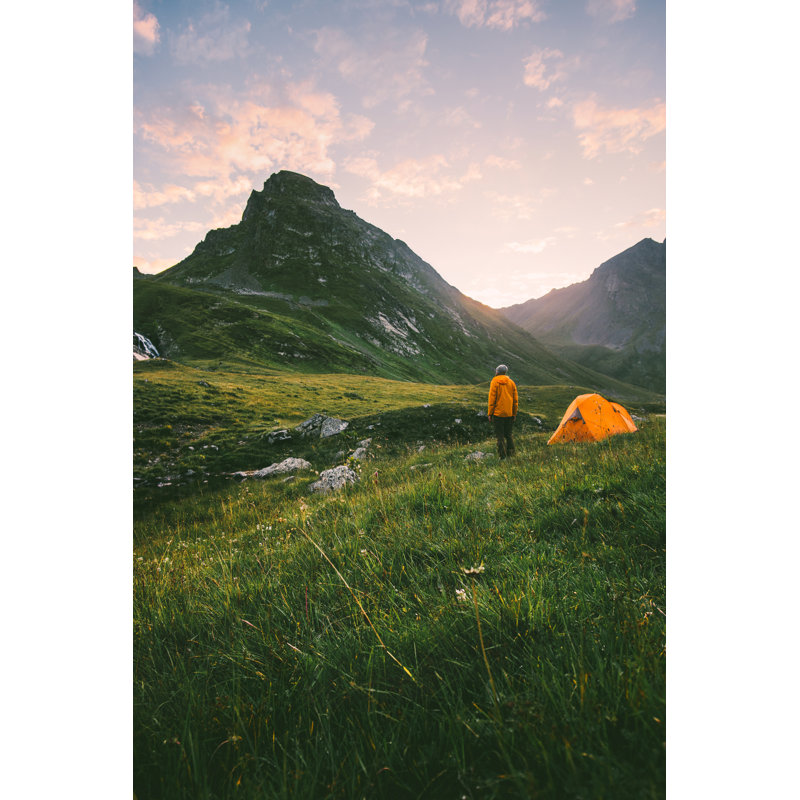 Weatherford Man Enjoying Sunset by Everste - Wrapped Canvas Print, 122cm H x 81cm W x 3.8cm D