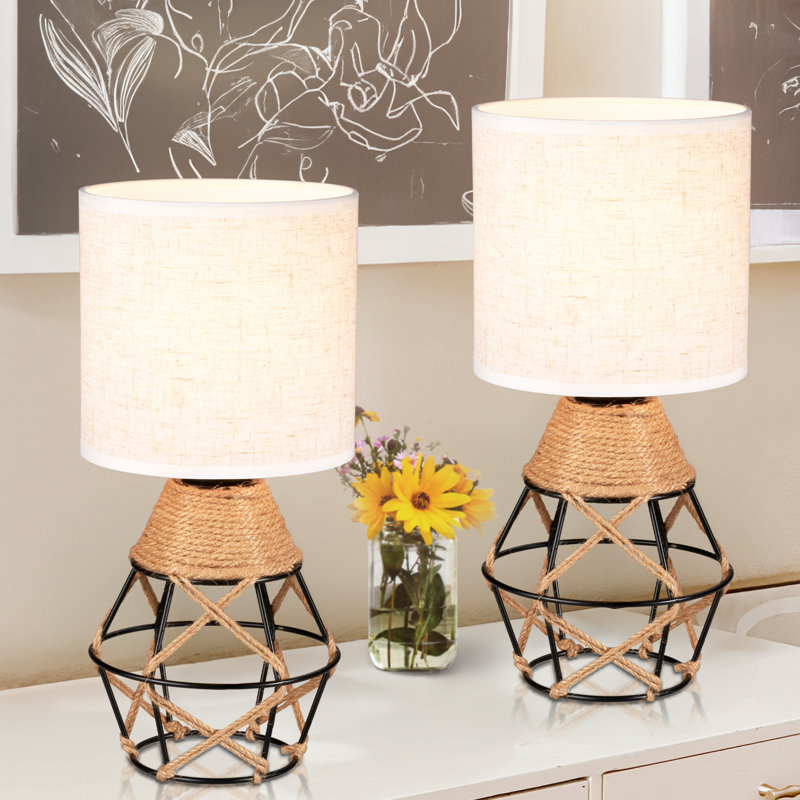 Ensemble de 2 lampes de table Boho