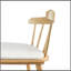 Ensemble de 4 tabourets de comptoir rembourrés en bois Olivia-1014022684