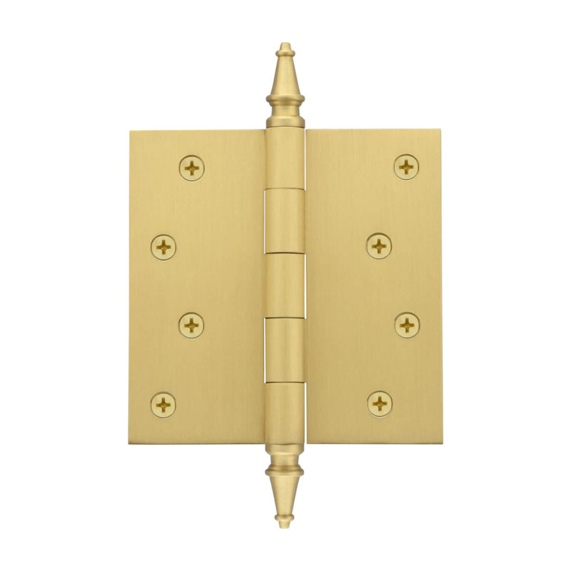 4'' x 4'' Brass Butt Bearing Hinge
