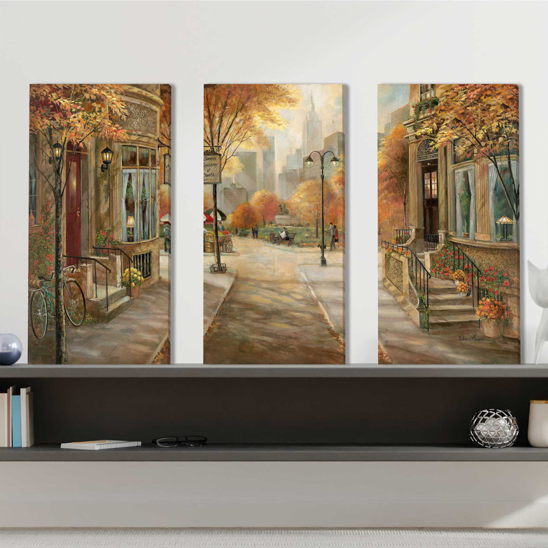 Carries Dance Academy - Ensemble de 3 peintures sur toile tendue, H 32 po x l 48 po x P 0,75 po