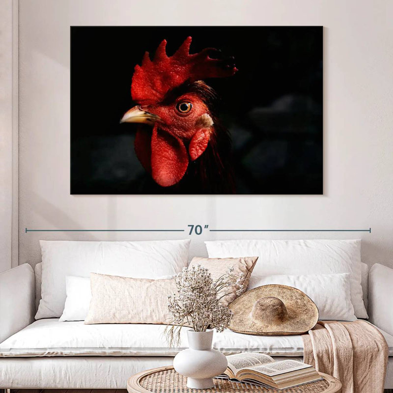 Crowle Rooster Head Up Close