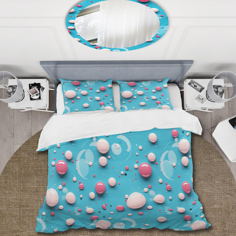 Literie Popart Bubblegum Mirage III, Housse de couette simple + 1 taie décorative stan