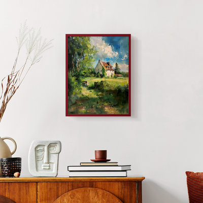 Série LANDSCAPES XCVI - reproduction encadrée de qualité supérieure - prête à être accrochée - aucun clou requis