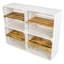 4 Pair Stackable Solid Wood Shoe Rack-1186591282