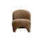 Chaise d'appoint entièrement rembourrée avec base avant arquée, dossier arrondi-407547861