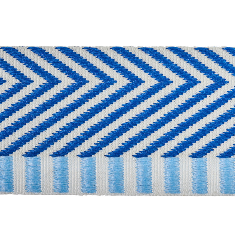 Chevron Twill Tape, Blue