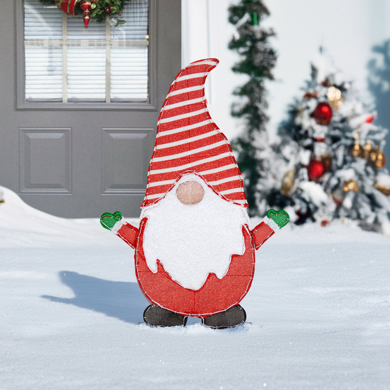 Sunjoy 48.4 in. Christmas Lighted Gnome