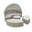 Patio Furniture, Round Outdoor Sectional Sofa Set, Rattan Daybed, Two-Tone Weave Sunbed With Retractable Canopy-1995905809-1995905814