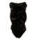 Diller Black Faux Fur Machine Washable Shag Fluffy Area Rug