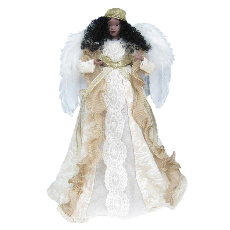14'' Handmade Fabric Religious & Spiritual Tree Topper