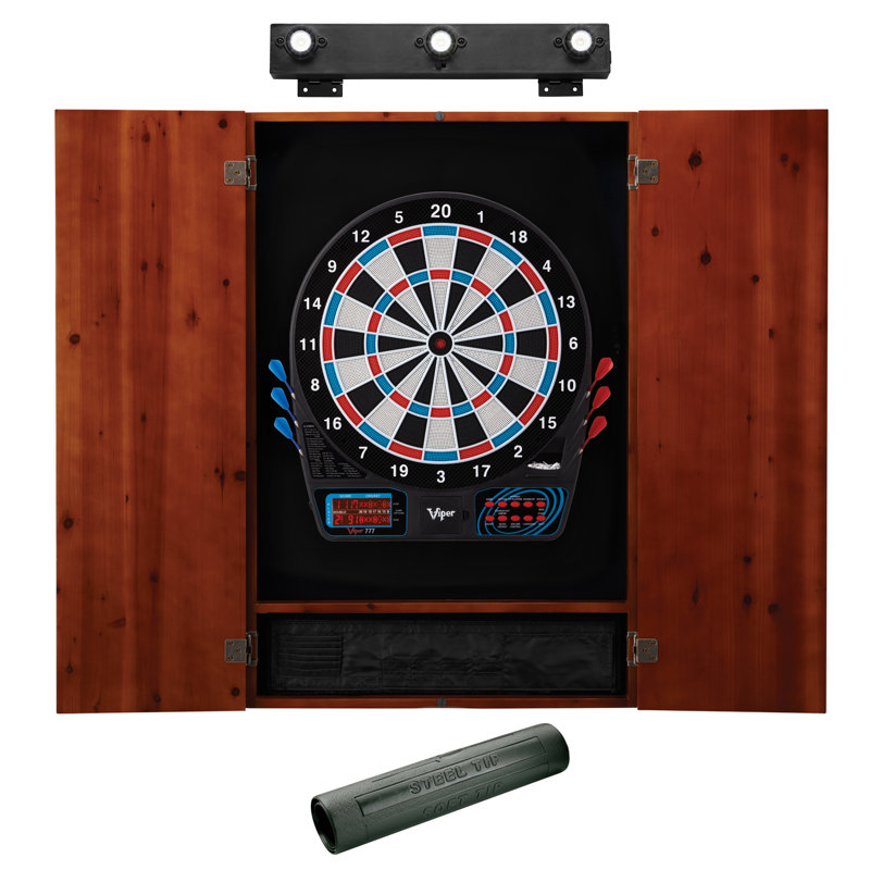 Ensemble de jeu de fléchettes et d'armoire avec fléchettes, Cannelle