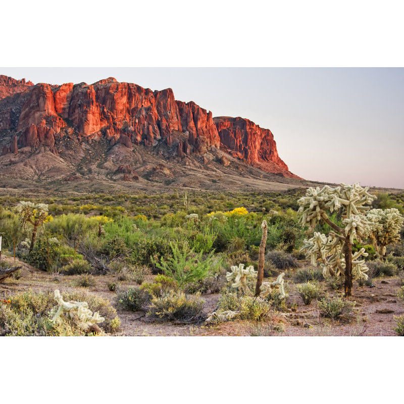 Desert Mountians by Sprokop - Wrapped Canvas Print, 81cm H x 122cm W x 3.8cm D