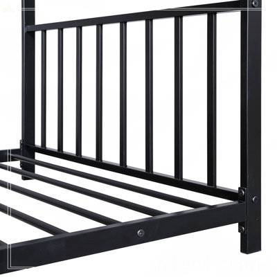 Twin Size Metal House Platform Bed