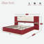 Lit plateforme tapissier avec tablettes-76383253-76383254