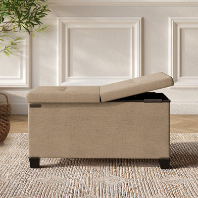 Vérrant Fabric Storage Ottoman Bench