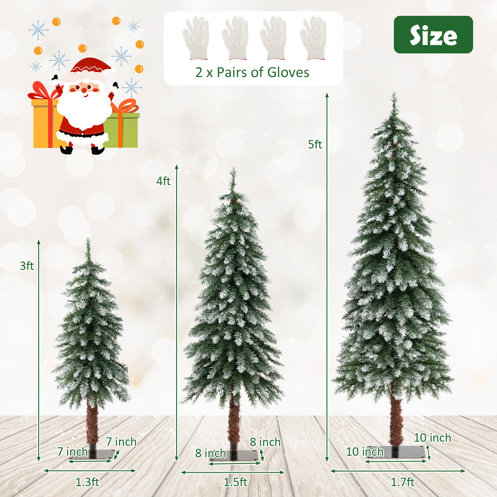Jacomine Lighted Artificial Christmas Tree