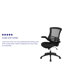 Chaises de bureau ergonomiques pivotantes en filet avec accoudoirs relevables Kelista