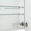 Claytin Glass Frameless Medicine Cabinet with Adjustable Shelves-714132708