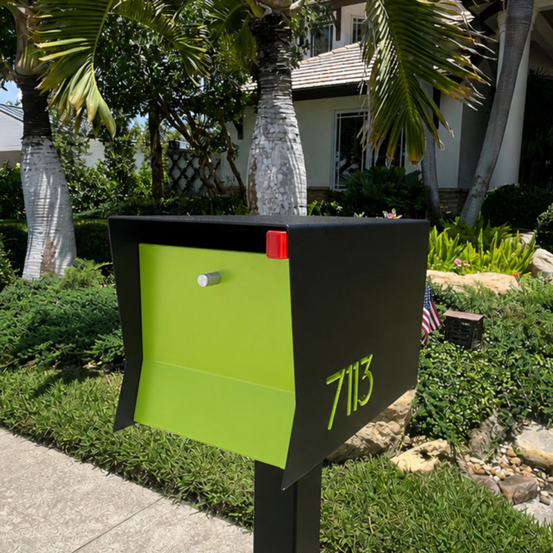 RetroBox-2.0 in Gray and LIMEGREEN, Lime Green