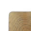 Table d'appoint MGO Twist Shape, texture semblable au bois, couleur naturelle, durable et résistante aux intempéries pour une utilisation intérieure et extérieure