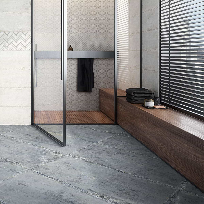 Portrait 24X48 Matte Porcelain Tile, Ocean Blue