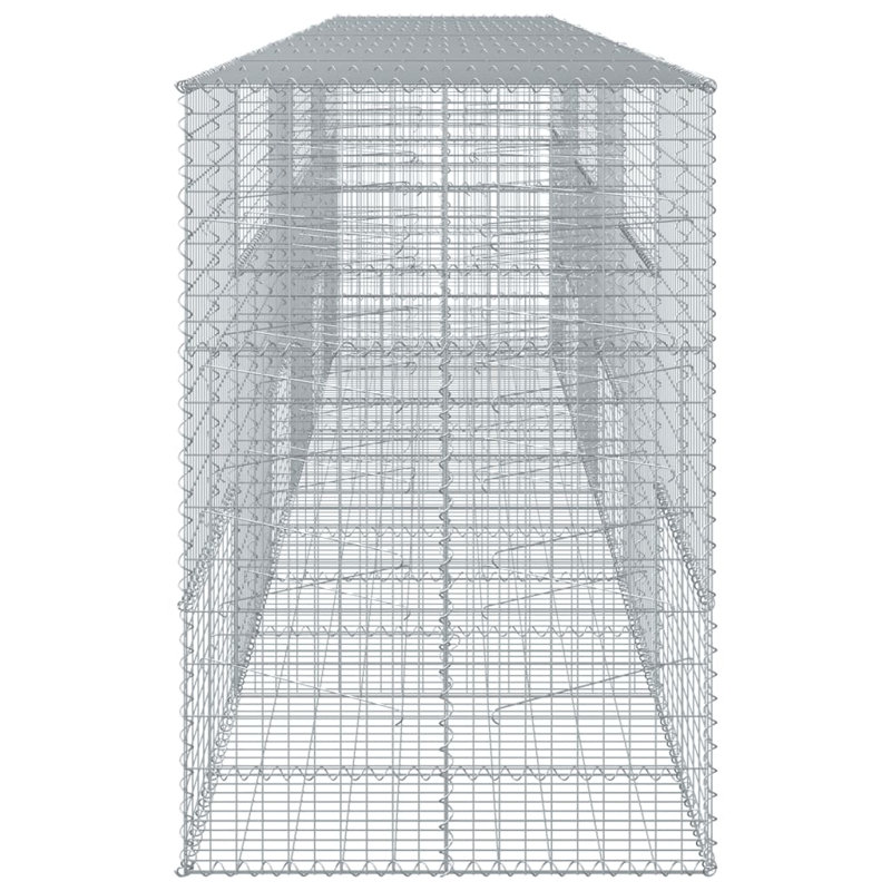 Très grand pot d'extérieur Gabion, H 39,4 po x l 236,2 po x P 59,1 po