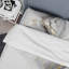Ensemble de housse de couette en microfibre / polyester Abstract Geode Marble Waves Grey III-564492899