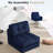 8.3" Compression Futon Mattress, Folding Sofa Bed，Modern Corduroy Upholstered Sofa - Comfortable Accent Chair,Set Of 2-746466052